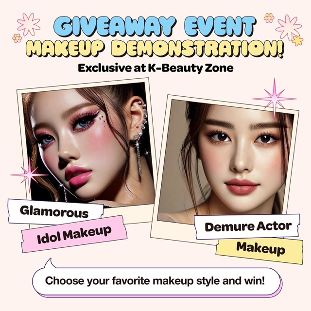 이벤트 혜택 안내 아이돌 메이크업, 배우 메이크업  Giveaway event makeup demonstration idol makeup, actor makeup