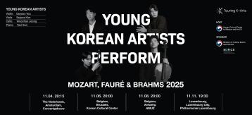 [2025 Benelux Tour] Jonge Koreaanse Artisten: Mozart, Fauré & Brahms